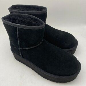 UGG Women's Ultra Mini Platform Black Boots #1134991 US Size10